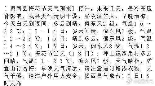 梅西镇天气预报更新通知